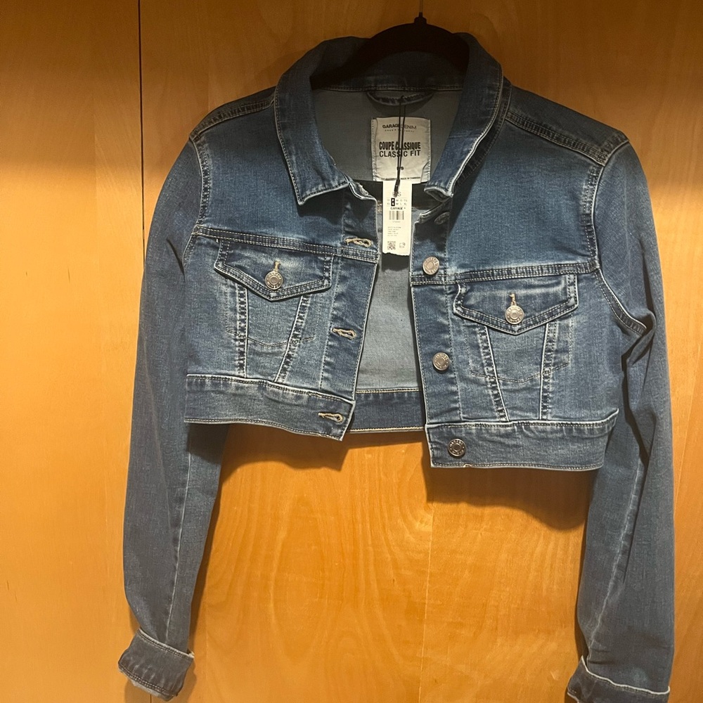 Garage Denim Blue Cropped Jacket